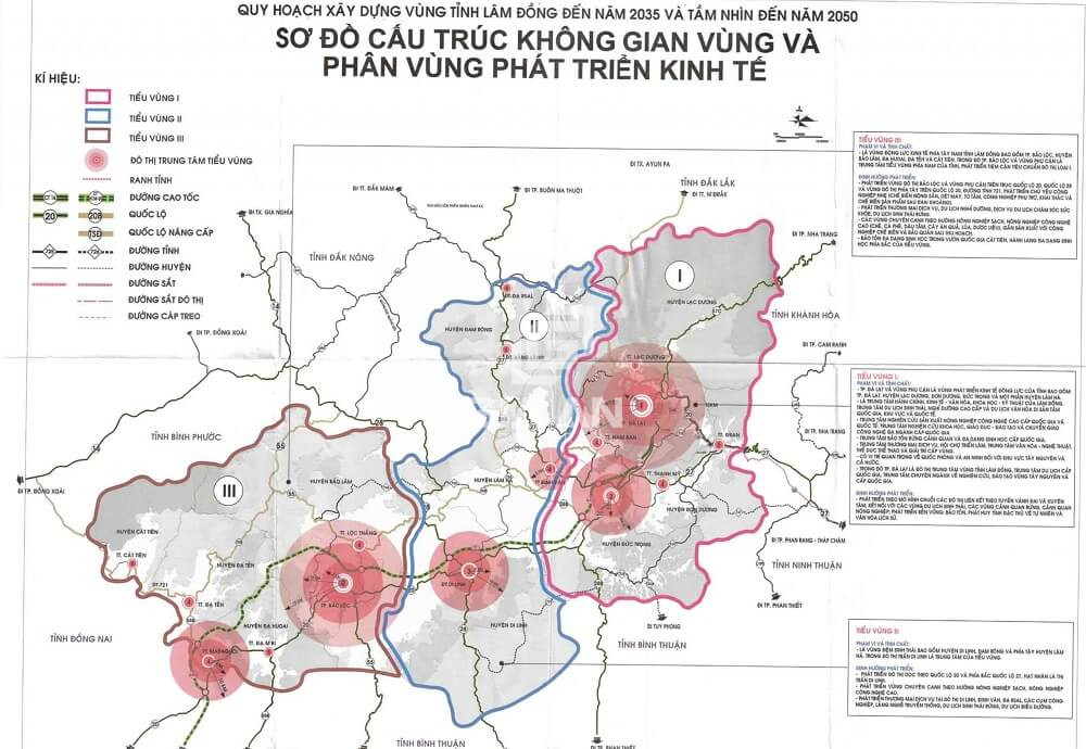Quy hoạch phát triển không gian vùng tỉnh Lâm Đồng