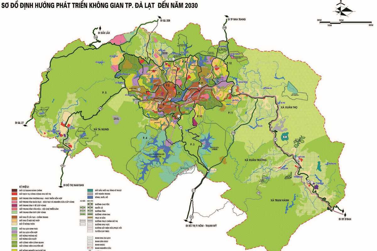 Bản đồ quy hoạch Đà Lạt định hướng 2030